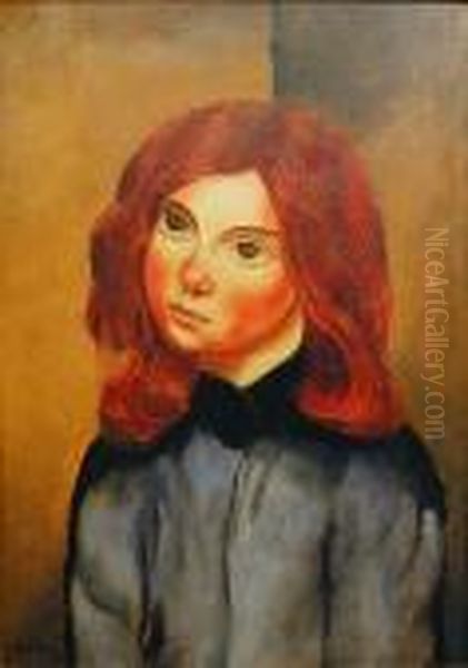 La Petite Rouquine Oil Painting by Moise Kisling