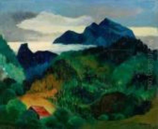 Paysage Du Midi Oil Painting by Moise Kisling