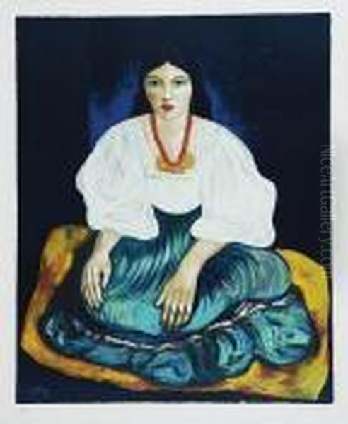 Siedzaca Kobieta Oil Painting by Moise Kisling