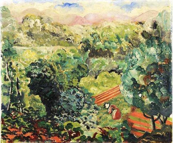 Paysage De Provence Oil Painting by Moise Kisling