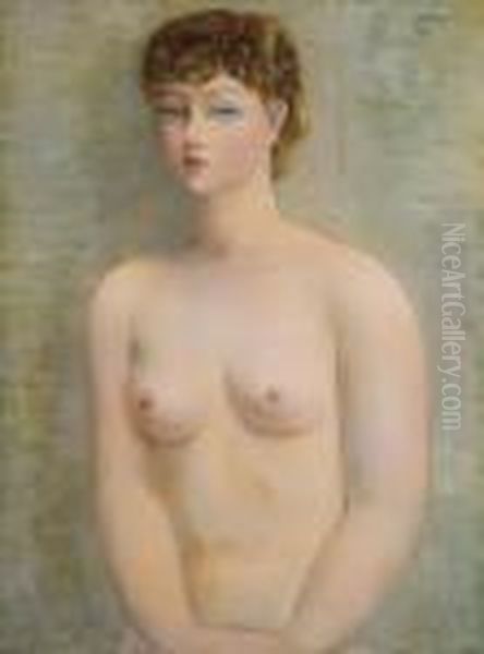 Femme Nue En Buste Oil Painting by Moise Kisling