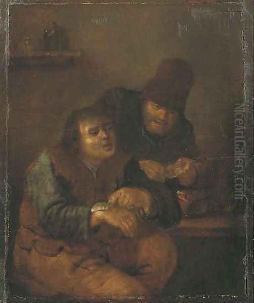 At the village doctor Oil Painting by Adriaen Jansz. Van Ostade