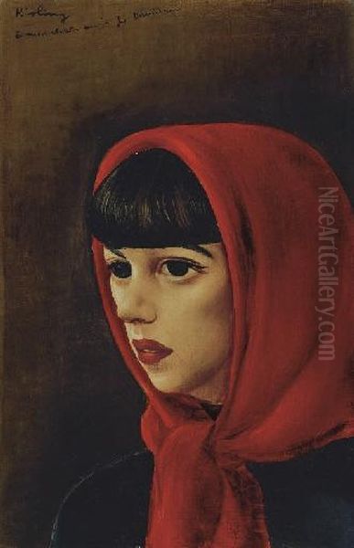 Jeune Femme Oil Painting by Moise Kisling