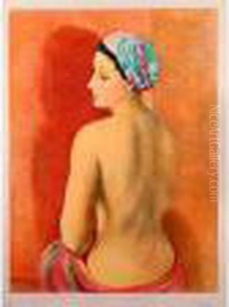 Nu Au Turban. Oil Painting by Moise Kisling