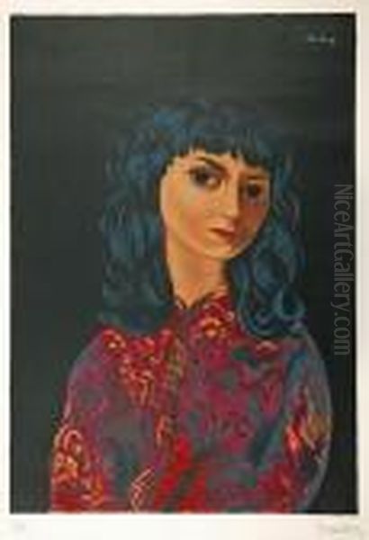 Portret Kobiety Oil Painting by Moise Kisling