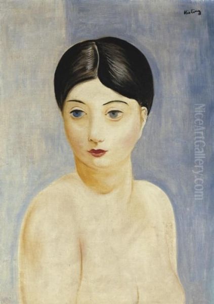 Femme Nue Assise Oil Painting by Moise Kisling