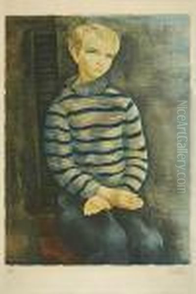 Portret Chlopca Oil Painting by Moise Kisling