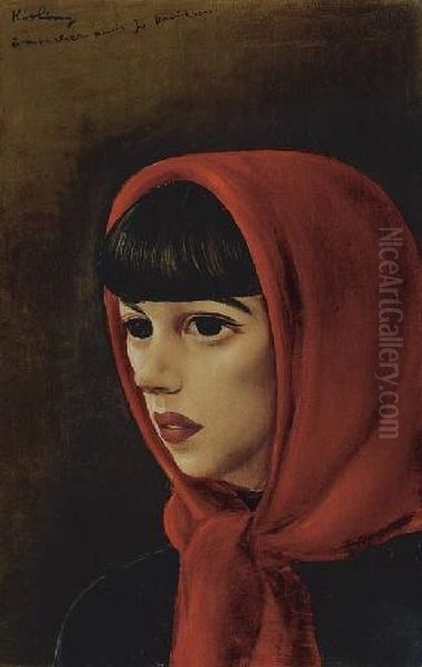 Jeune Femme Oil Painting by Moise Kisling