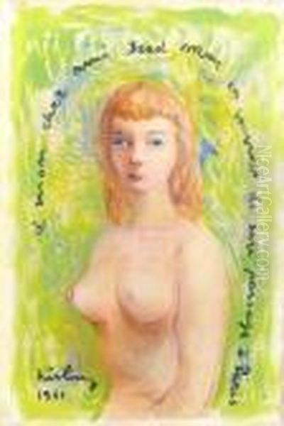 jeune Femme En Buste Oil Painting by Moise Kisling