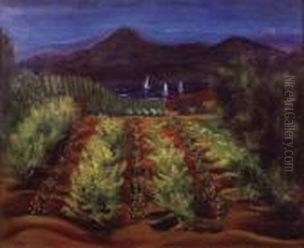 Paysage De Provence Oil Painting by Moise Kisling