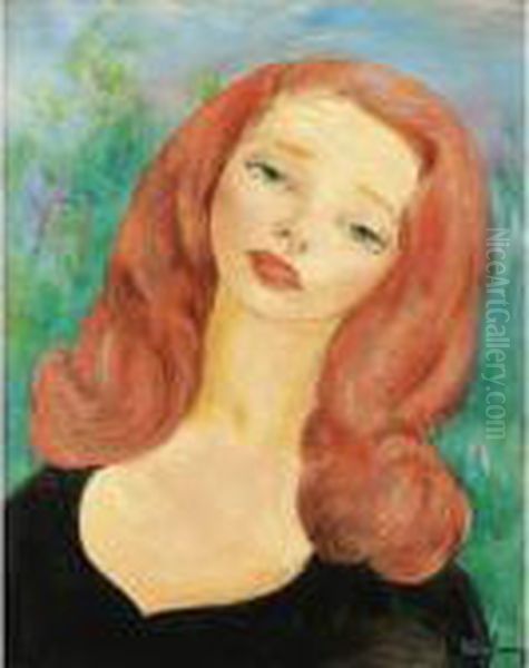 La Rousse Oil Painting by Moise Kisling