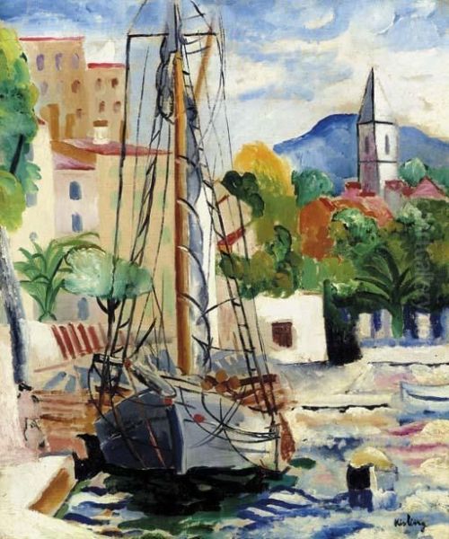 Cassis Oil Painting by Moise Kisling