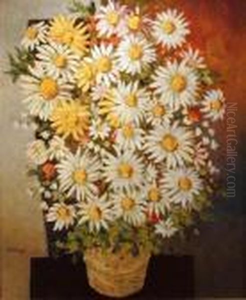 Bouquet De Fleurs Oil Painting by Moise Kisling