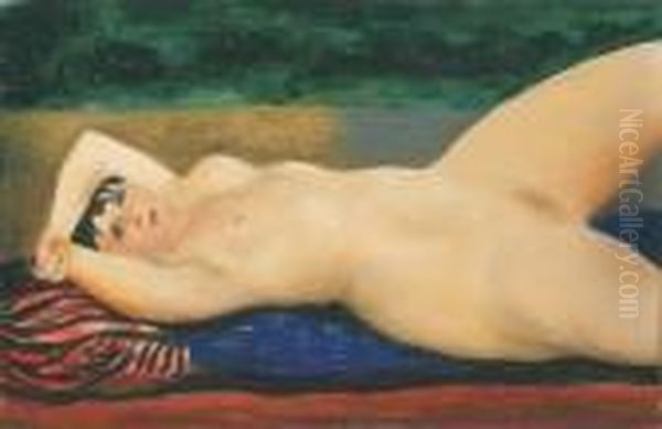 Kiki De Montparnasse Oil Painting by Moise Kisling