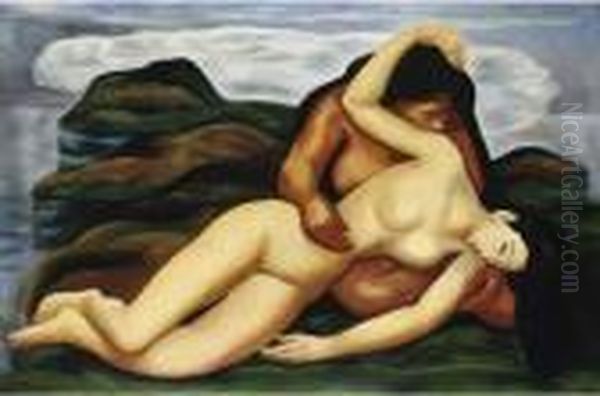 La Naufragee Oil Painting by Moise Kisling