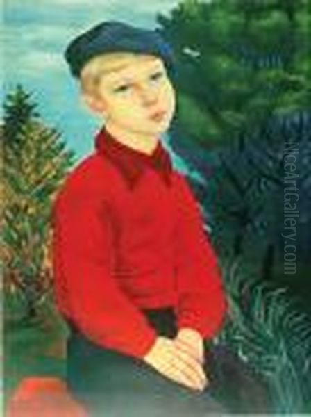 Chlopiec Oil Painting by Moise Kisling