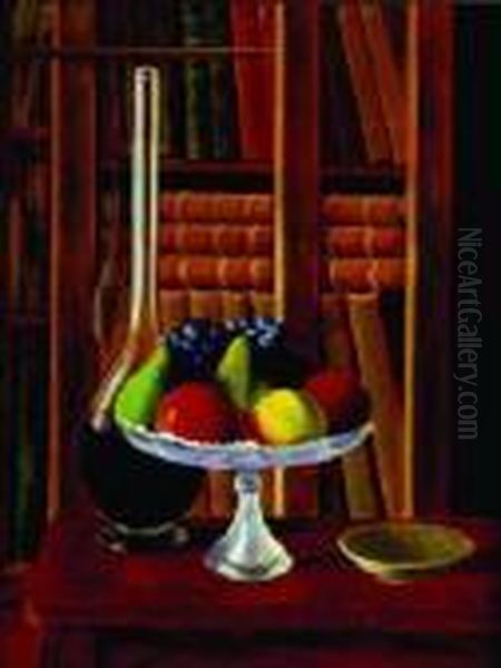 La Coupe De Fruits Oil Painting by Moise Kisling