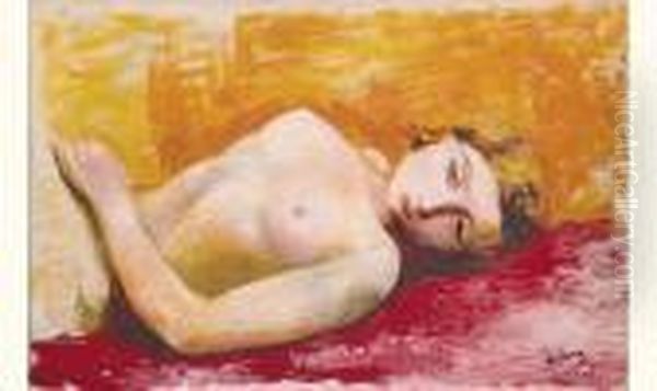 Reclining Nude,1941 Oil Painting by Moise Kisling