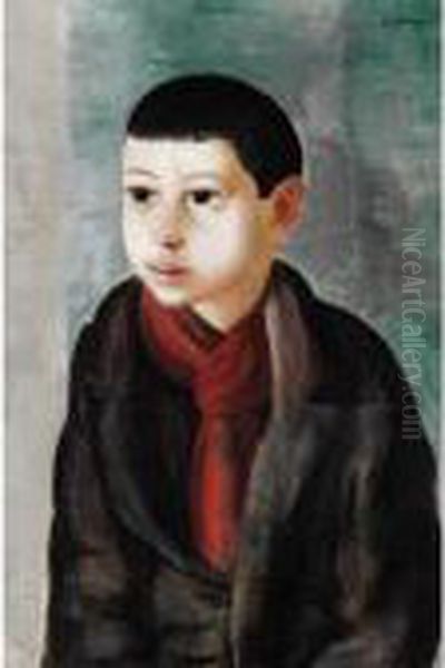 Jeune Garcon Oil Painting by Moise Kisling