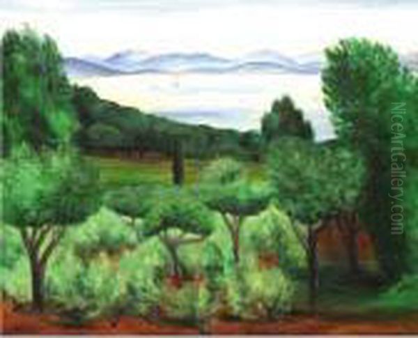 Landscape Oil Painting by Moise Kisling