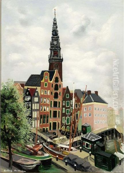 Amsterdam Oil Painting by Moise Kisling