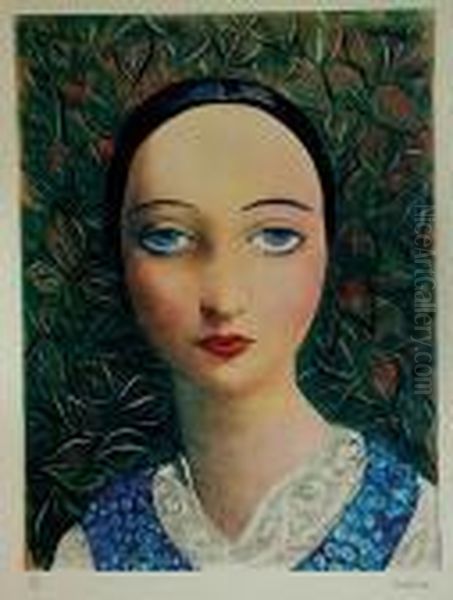 Ofelia Oil Painting by Moise Kisling