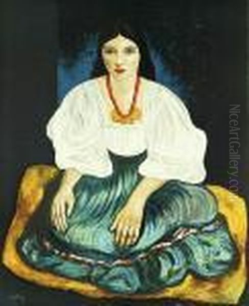 Cyganka Oil Painting by Moise Kisling