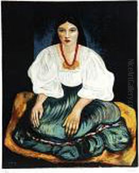 Siedzaca Kobieta Oil Painting by Moise Kisling