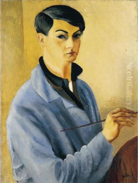 Autoportrait Oil Painting by Moise Kisling