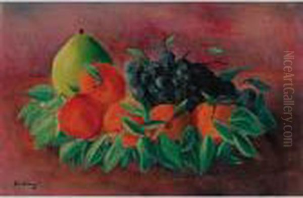 Les Fruits Oil Painting by Moise Kisling