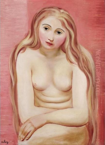 Nu Oil Painting by Moise Kisling