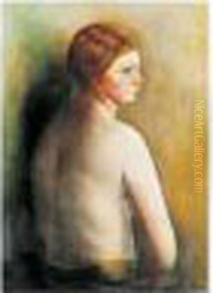 Le Modele En Buste Oil Painting by Moise Kisling