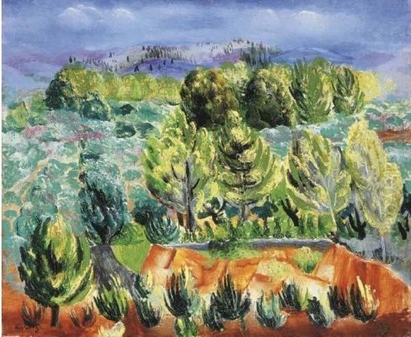 Paysage Du Midi Oil Painting by Moise Kisling