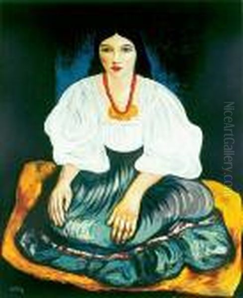 Cyganka Oil Painting by Moise Kisling