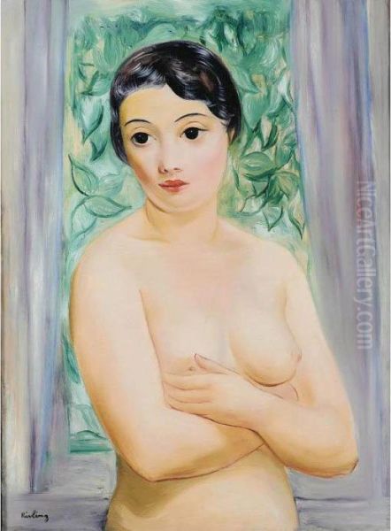 Catherine Oil Painting by Moise Kisling