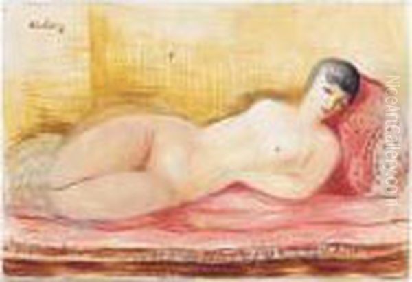 Nu Allonge Oil Painting by Moise Kisling