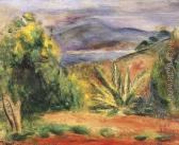 Paysage De Saint-tropez Oil Painting by Moise Kisling