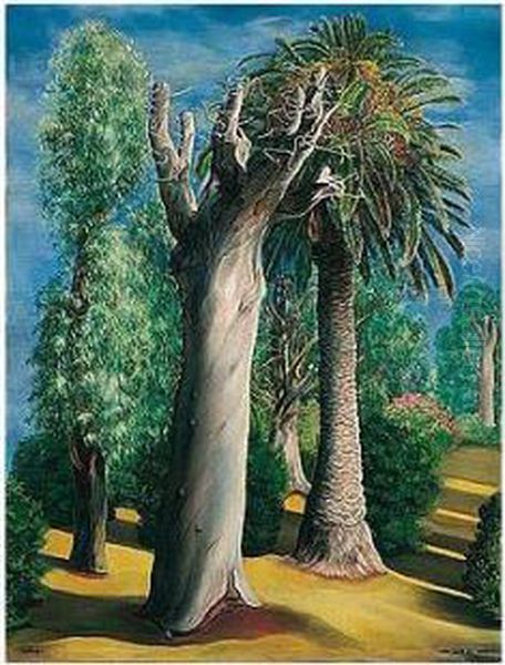 Eucalyptus Et Palmier Oil Painting by Moise Kisling