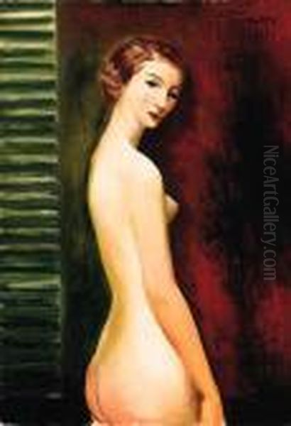 Nu Debout Oil Painting by Moise Kisling