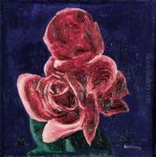 Roses Oil Painting by Moise Kisling