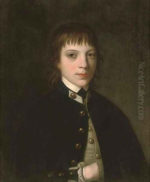 Portrait of Admiral Sir Graham Moore, as a midshipman Oil Painting by John Opie