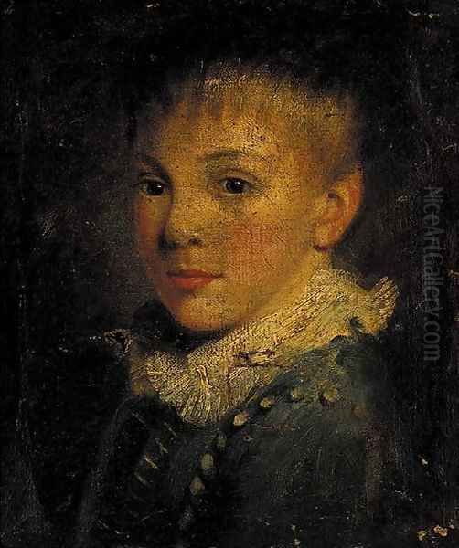 Portrait of a young boy Oil Painting by John Opie