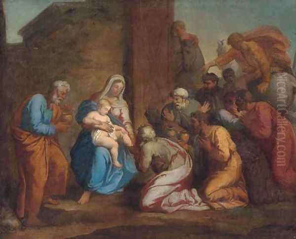 The Adoration of the Magi Oil Painting by John Opie