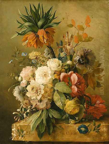 Flowers Oil Painting by Jan van Os