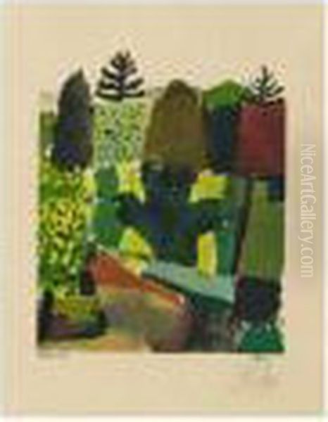 Park Oil Painting by Paul Klee