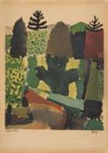 Park Oil Painting by Paul Klee