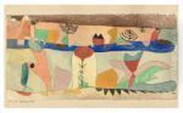 Parklandschaft Oil Painting by Paul Klee