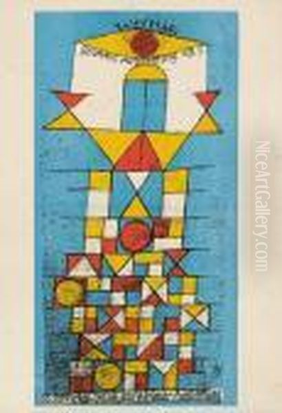 Die Erhabeneseite Oil Painting by Paul Klee