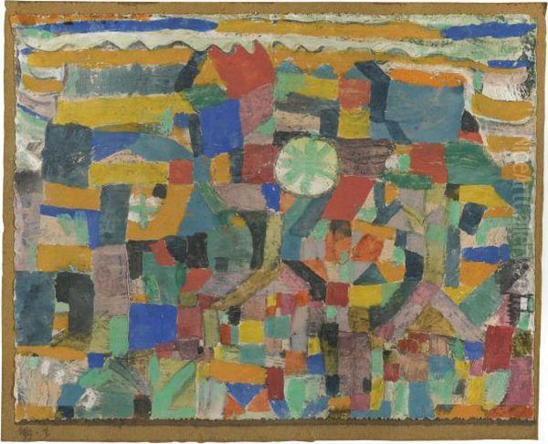 Freundlicher Ort (friendly Place) Oil Painting by Paul Klee