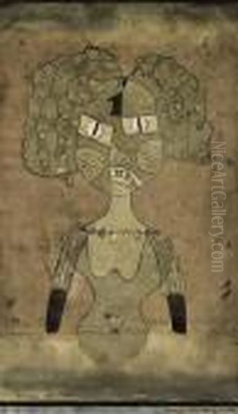 Gespenst Der Ersten Geliebten Oil Painting by Paul Klee